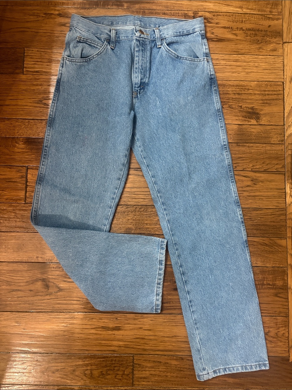 Rustler Light Blue Relaxed Straight Vintage looking Men's Jeans